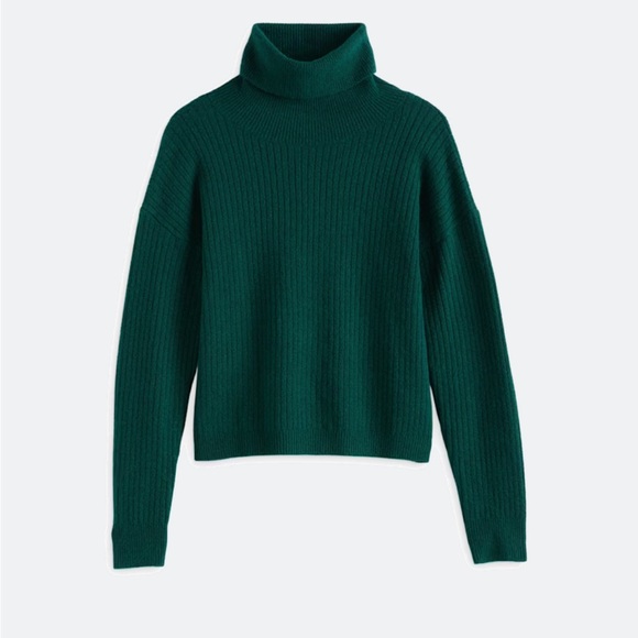 Threads 4 Thought Toki Rib Turtleneck Sweater in Evergreen - Picture 1 of 5